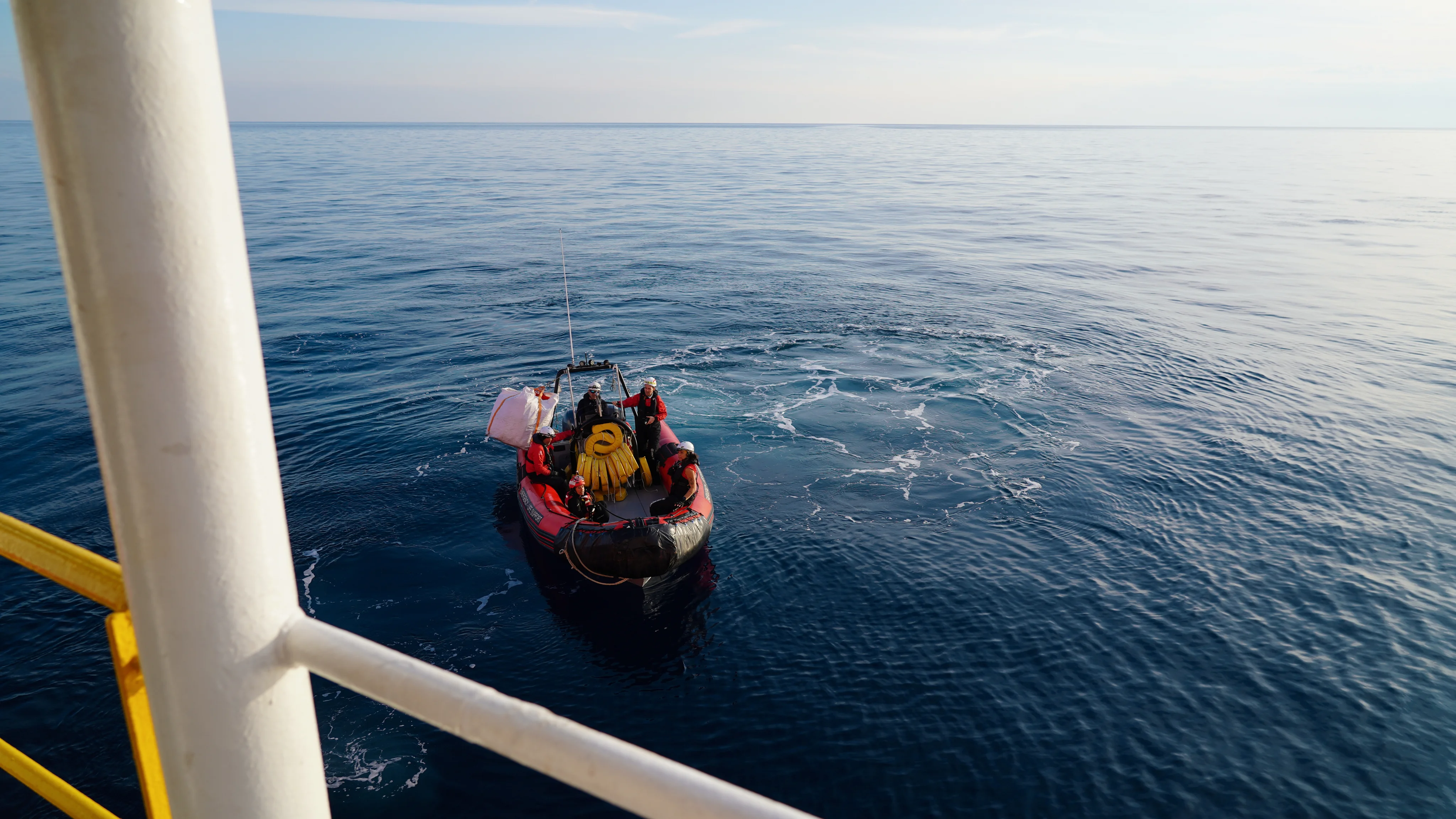 Un intervento di soccorso in mare