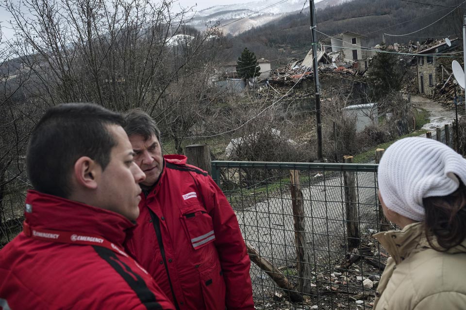 Lo staff delle Unità mobili di EMERGENCY in Italia al lavoro