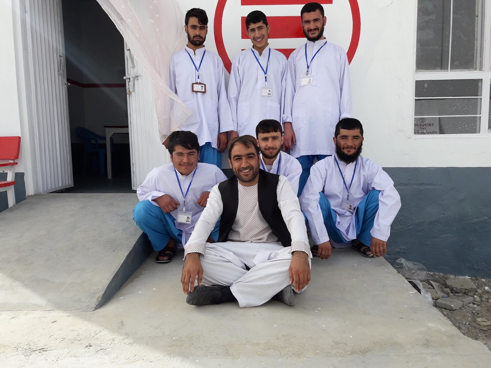Lo staff del Fap EMERGENCY a Sangin