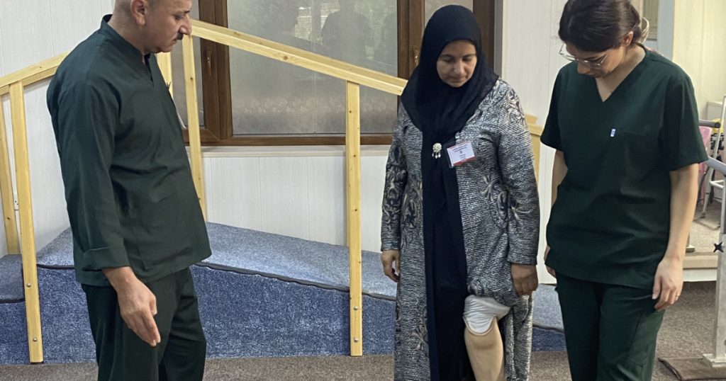 Stara, da più di 15 anni paziente del nostro Centro a Sulaimaniya, in Iraq