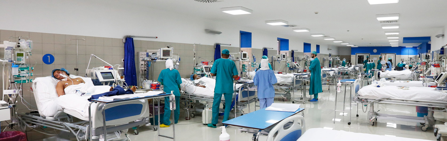 Una corsia ospedaliera di EMERGENCY